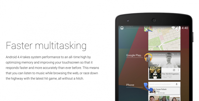 Multi-tasking มีการพัฒนาให้การทัชกรีน ตอบรับเร็ว แม่นยำ และเสถียรยิ่งขึ้น