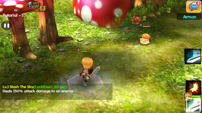 เริ่มเกมมาจะมีสอนวิธีต่อสู้ เริ่มเกมมาจะมีสอนวิธีต่อสู้