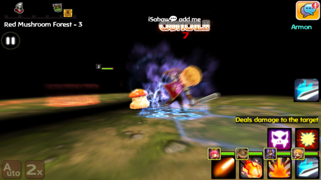 ฉากตอนโดนสกิลติดคริติคอล ศัตรูตี ฉากตอนโดนสกิลติดคริติคอล ศัตรูตี