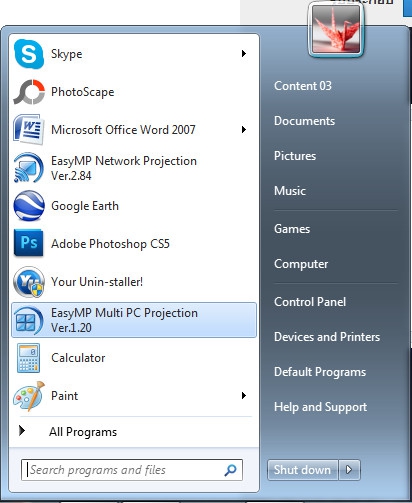 Multi PC Projection - 1 Multi PC Projection - 1