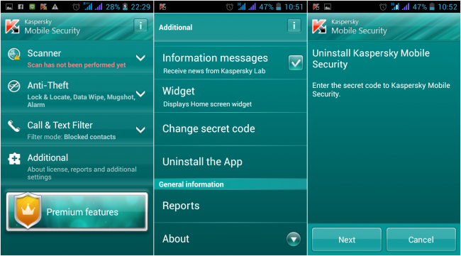 แอป Kaspersky แอป Kaspersky