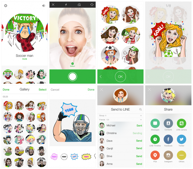 Line-Selfie-Sticker Line-Selfie-Sticker