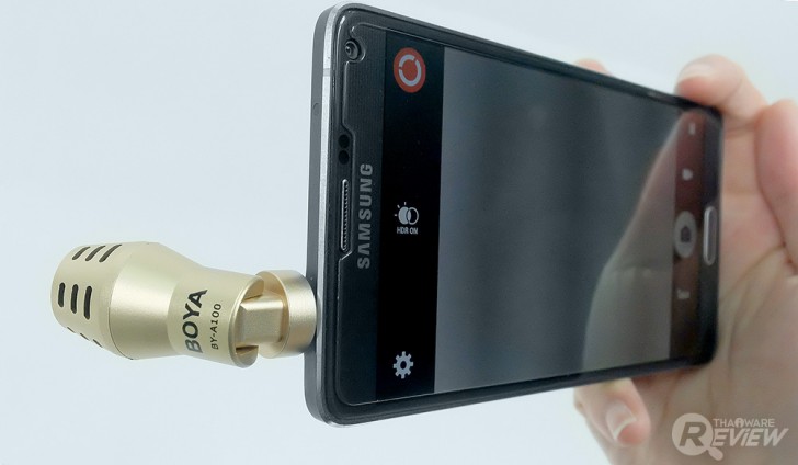 BOYA BY-A100 ไมค์ต่อสมาร์ทโฟน เสียงทอง เงิน และเทา 555