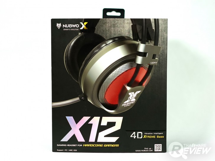 NUBWO X12 หูฟังราคาถูก สำหรับเกมเมอร์สายฮาร์ดคอร์ มีระบบสั่น ให้เสียงเบสกระแทกสมจริง