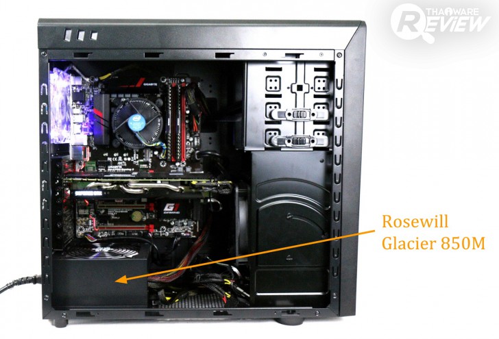 ทดสอบ Rosewill Glacier 850M เกมมิ่งพาวเวอร์ซัพพลาย เย็นจัด แรงจริง 