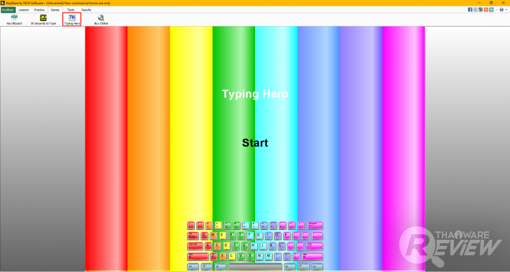 KeyBlaze Typing Tutor โปรแกรมฝึกพิมพ์สัมผัส โหมดฝึกหลากหลาย ไม่น่าเบื่อ