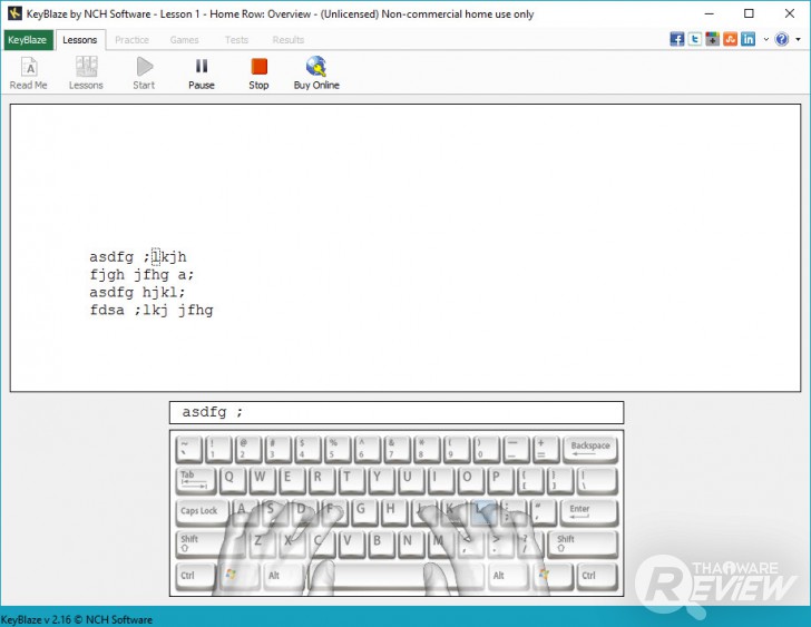 KeyBlaze Typing Tutor โปรแกรมฝึกพิมพ์สัมผัส โหมดฝึกหลากหลาย ไม่น่าเบื่อ