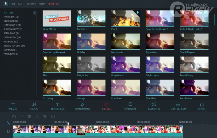 Wondershare Filmora โปรแกรมตัดต่อวิดีโอ สวยหวาน ตัวเล็ก สเปกมือใหม่