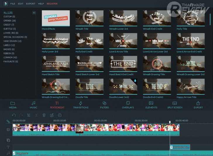 Wondershare Filmora โปรแกรมตัดต่อวิดีโอ สวยหวาน ตัวเล็ก สเปกมือใหม่