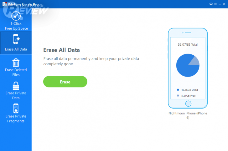 iMyFone Umate Pro โปรแกรมกู้คืนพื้นที่ว่างและลบไฟล์แบบถาวรสำหรับ iOS