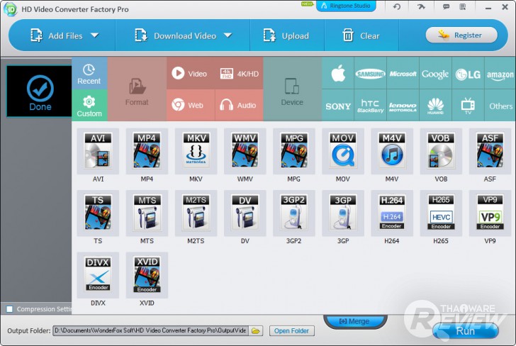 WonderFox HD Video Converter Factory Pro โปรแกรมแปลงไฟล์วิดีโอ 4K แปลงไฟล์เสียง ทำริงโทนได้ด้วย