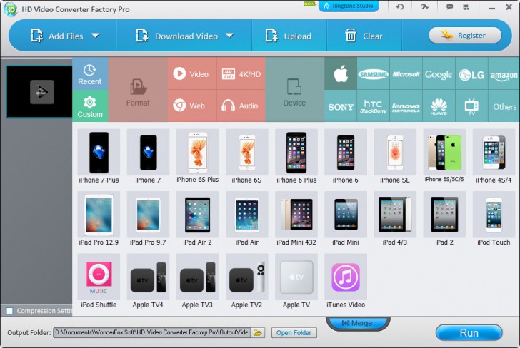 WonderFox HD Video Converter Factory Pro โปรแกรมแปลงไฟล์วิดีโอ 4K แปลงไฟล์เสียง ทำริงโทนได้ด้วย