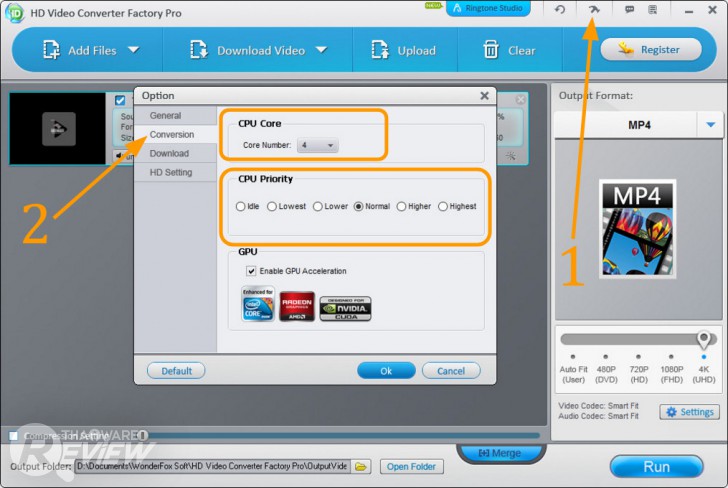 WonderFox HD Video Converter Factory Pro โปรแกรมแปลงไฟล์วิดีโอ 4K แปลงไฟล์เสียง ทำริงโทนได้ด้วย