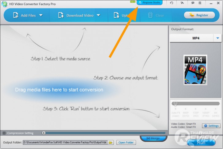 WonderFox HD Video Converter Factory Pro โปรแกรมแปลงไฟล์วิดีโอ 4K แปลงไฟล์เสียง ทำริงโทนได้ด้วย
