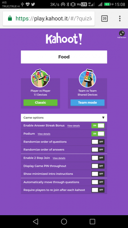 สร้างการมีส่วนร่วม สื่อการเรียนการสอน จัดกิจกรรม เกมส์ชิงรางวัล ผ่านบริการ Kahoot
