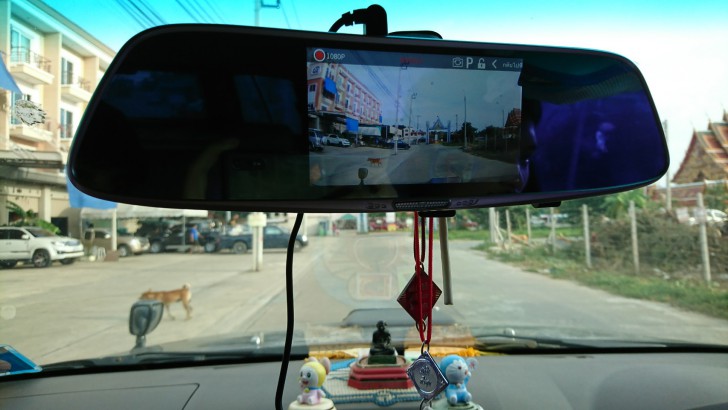 กล้องติดรถยนต์ JC Gadget รุ่น L808 แบบกระจกมองหลัง พร้อมกล้องคู่ ได้ทั้งหน้าและหลัง