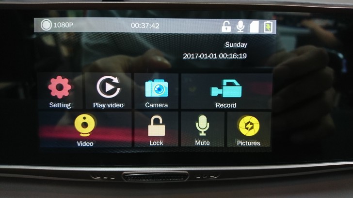 กล้องติดรถยนต์ JC Gadget รุ่น L808 แบบกระจกมองหลัง พร้อมกล้องคู่ ได้ทั้งหน้าและหลัง