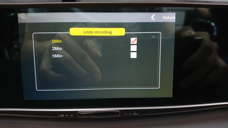 กล้องติดรถยนต์ JC Gadget รุ่น L808 แบบกระจกมองหลัง พร้อมกล้องคู่ ได้ทั้งหน้าและหลัง