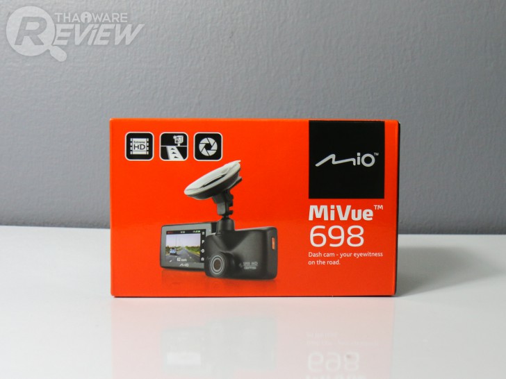MiVue 698 กล้องติดรถยนต์คุณภาพสูง มี GPS ในตัว ภาพชัดแม้ยามกลางคืน