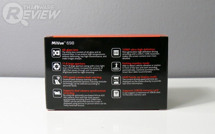 MiVue 698 กล้องติดรถยนต์คุณภาพสูง มี GPS ในตัว ภาพชัดแม้ยามกลางคืน