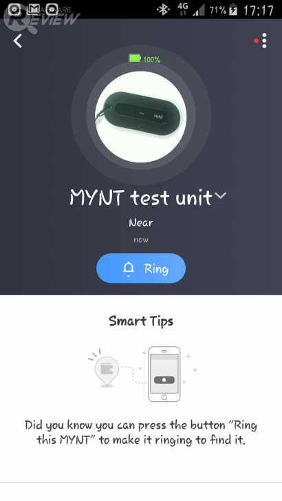 MYNT TRACKER พวงกุญแจ รีโมท กันของหาย ใช้งานได้สารพัดประโยชน์