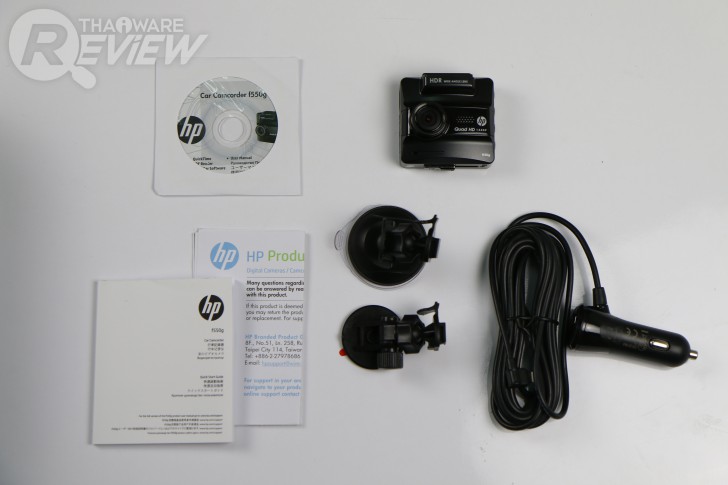 HP f550g กล้องติดรถยนต์เลนส์แก้วมุมกว้าง 156 องศา ความละเอียด Quad HD คมชัดสะใจ
