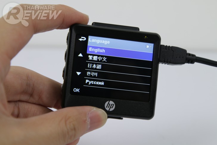 HP f550g กล้องติดรถยนต์เลนส์แก้วมุมกว้าง 156 องศา ความละเอียด Quad HD คมชัดสะใจ