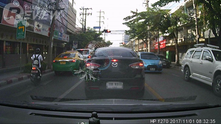 HP f270 กล้องติดรถยนต์ ตัวเล็ก ใช้งานง่าย สเปกสมราคา