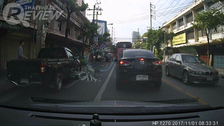 HP f270 กล้องติดรถยนต์ ตัวเล็ก ใช้งานง่าย สเปกสมราคา