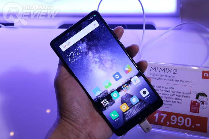 Xiaomi Mi MIX 2 สานต่อสมาร์ทโฟนไร้ขอบ พื้นผิวเซรามิก หรูหรา ราคาจับต้องง่าย