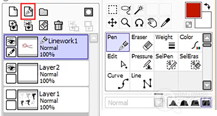 Paint Tool SAI โปรแกรมวาดรูป ไฟล์เล็ก UI สะอาด แปรงหลากหลายเป็นธรรมชาติ
