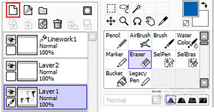 Paint Tool SAI โปรแกรมวาดรูป ไฟล์เล็ก UI สะอาด แปรงหลากหลายเป็นธรรมชาติ