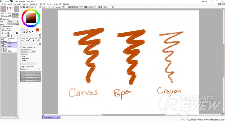 Paint Tool SAI โปรแกรมวาดรูป ไฟล์เล็ก UI สะอาด แปรงหลากหลายเป็นธรรมชาติ