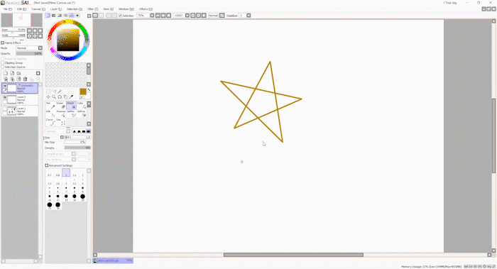 Paint Tool SAI โปรแกรมวาดรูป ไฟล์เล็ก UI สะอาด แปรงหลากหลายเป็นธรรมชาติ