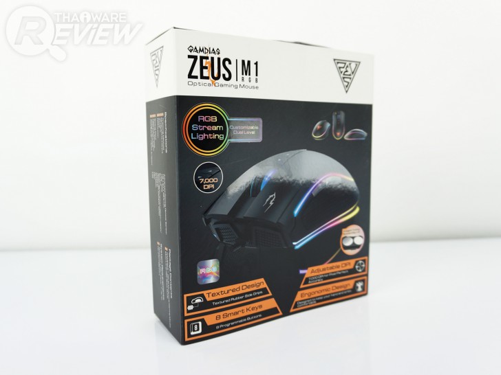 GAMDIAS ZEUS M1 RGB เมาส์เทพสายฟ้า แสงสี มาโคร มาครบ