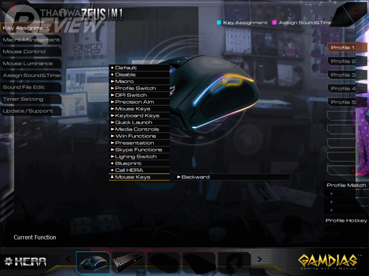 GAMDIAS ZEUS M1 RGB เมาส์เทพสายฟ้า แสงสี มาโคร มาครบ