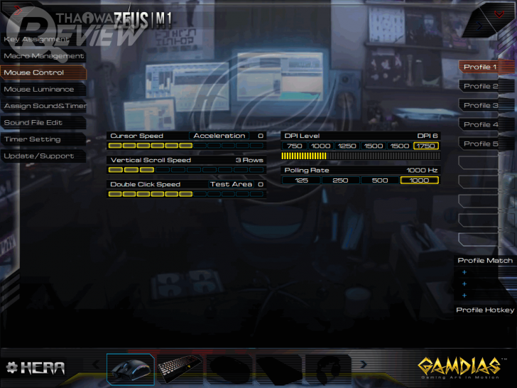 GAMDIAS ZEUS M1 RGB เมาส์เทพสายฟ้า แสงสี มาโคร มาครบ