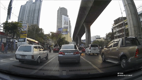 hp f350 กล้องติดรถคุณภาพไว้ใจได้ ภาพชัดระดับ Full HD มีระบบแจ้งเตือนป้องกันหลับใน