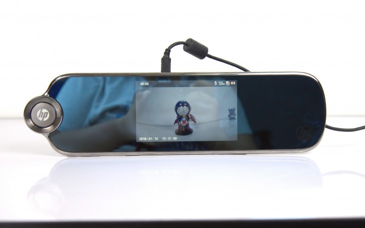 hp f770 กล้องติดรถยนต์สุดเจ๋ง ติดทับกระจกมองหลังได้เลย ไม่เกะกะสายตา