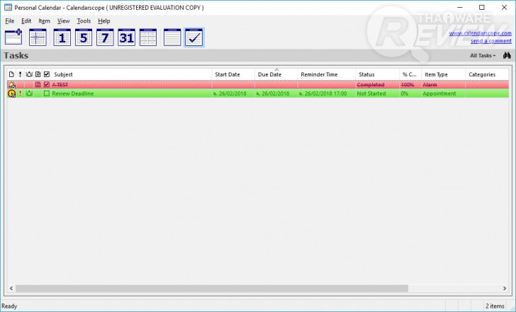 ไม่พลาดทุกนัดหมายสำคัญระหว่างทำงานด้วย Calendarscope โปรแกรมปฏิทินบน PC
