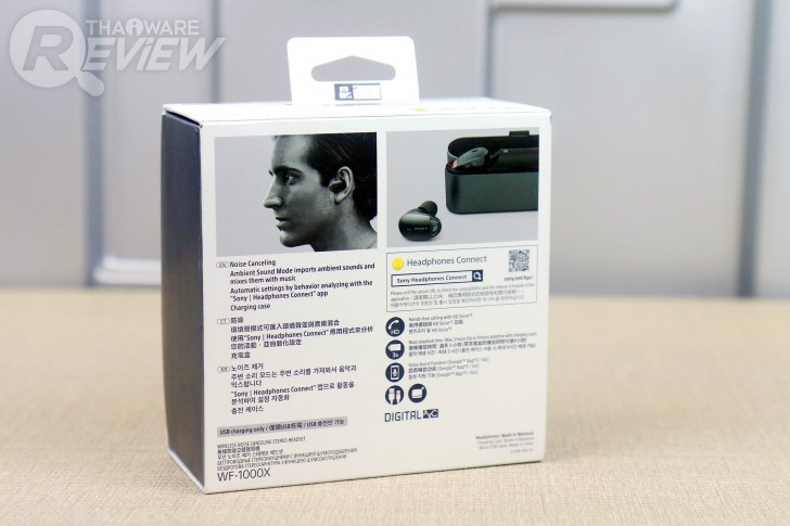 Sony WF-1000X หูฟังไร้สายที่แท้ทรู พร้อมระบบ Noise Canceling ตัดเสียงรบกวน