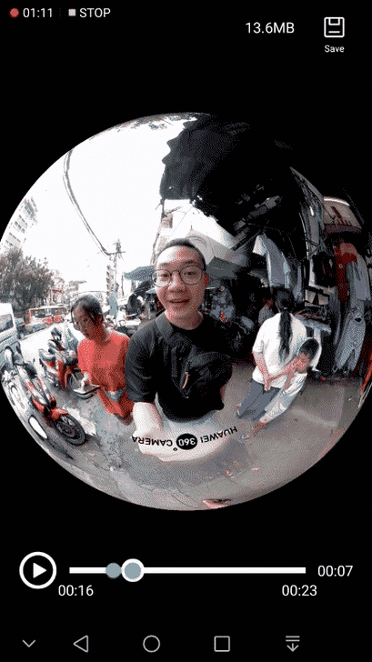 Huawei 360 Panoramic VR Camera กล้องถ่ายรอบทิศ แอนดรอยด์ค่ายอื่นก็ใช้ได้