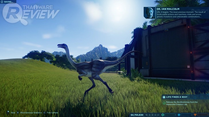 Jurassic World Evolution: บริหารจัดการสวนสัตว์ไดโนเสาร์ด้วยความสนุก! (ที่ค่อยๆ ได้รับ)