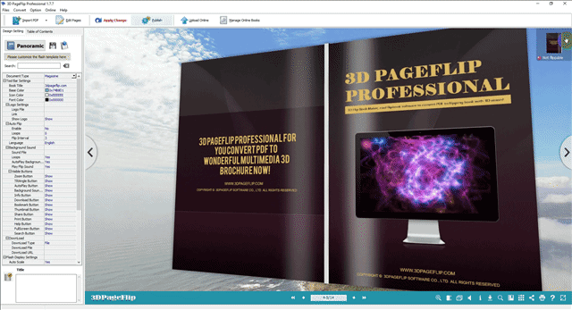 3D PageFlip สร้างหนังสือ 3D e-book จากเอกสาร PDF แบบง่ายๆ แถมใส่ลูกเล่นได้อีกด้วย 