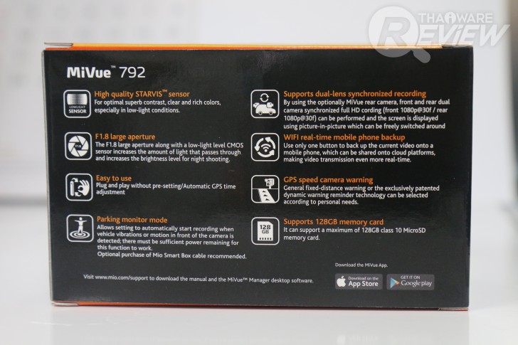 Mio MiVue 792 กล้องติดหน้ารถอัจฉริยะ ถ่ายดีในที่แสงน้อย พร้อม Wi-Fi และ GPS ในตัว 