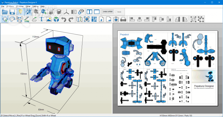 Pepakura Designer โปรแกรมสร้างโมเดลกระดาษสุดเจ๋ง สำหรับคนรักงานประดิษฐ์ประดอย