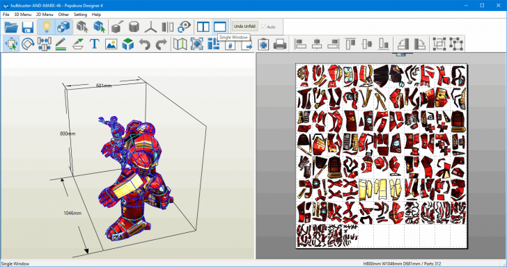 Pepakura Designer โปรแกรมสร้างโมเดลกระดาษสุดเจ๋ง สำหรับคนรักงานประดิษฐ์ประดอย