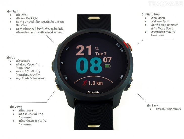 Garmin Forerunner 245 Music นาฬิกาสำหรับนักวิ่งทุกระดับ