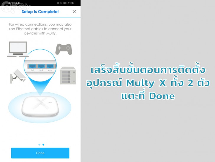 ZYXEL Multy X AC3000 ขยายสัญญาณ Wi-Fi ให้เร็วแรงทั่วบ้าน ปรับแต่งผ่านแอปฯ ได้ง่ายๆ