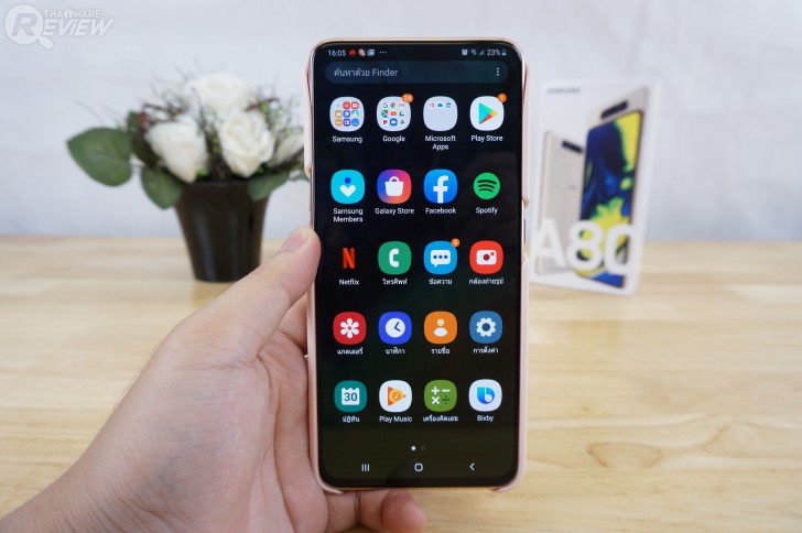 Samsung Galaxy A80 สมาร์ทโฟนกล้องหลังหมุนกลับสลับได้ ถ่ายวิดีโอเด็ด 